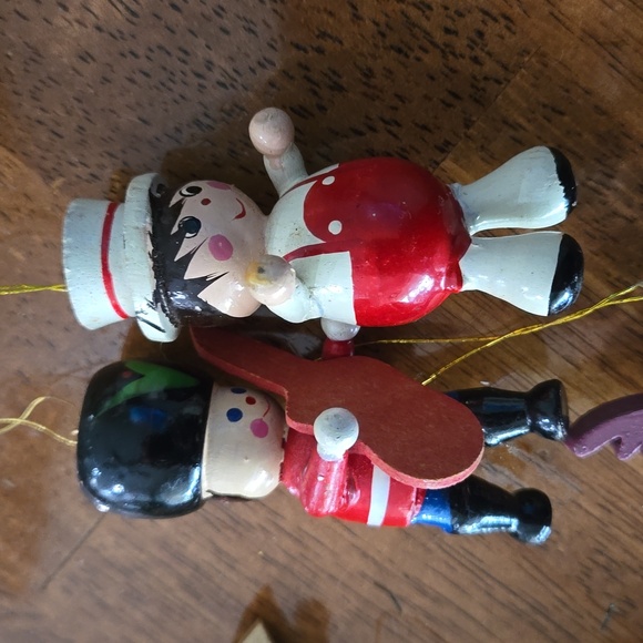 Vintage Wooden Christmas Ornaments - Picture 5 of 6